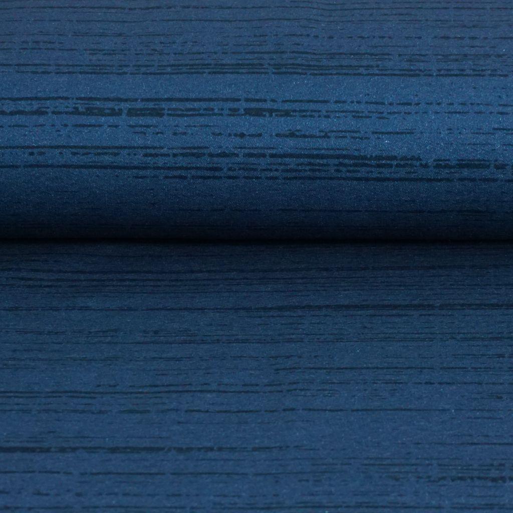 Sweat Stoff bedruckt unregelmäßige Streifen jeansblau